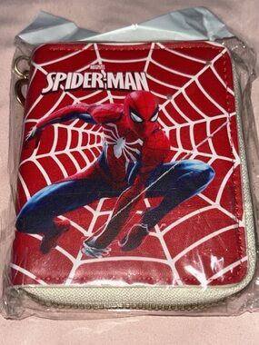 Marvel Spider-Man Red and Blue Zip Wallet for Men